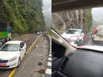 मुग्लिन-नारायणगढ सडकमा गुडिरहेको कारमाथि ढुंगा खस्यो, ३ जना घाइते