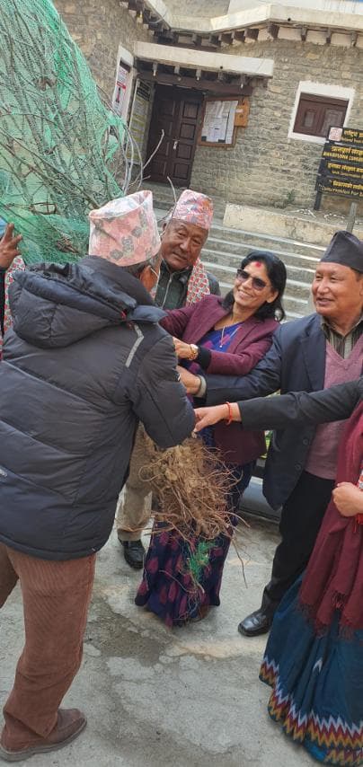कृषि मन्त्री अर्यालले मुस्ताङ पुगेर भन्नुभयो
