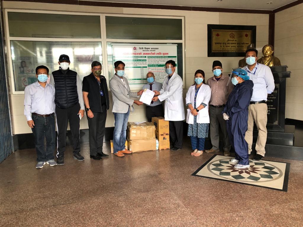 नेपाल चेम्बर अफ कमर्सद्धारा सरकारी अस्पतालहरुलाई स्वास्थ सामाग्री हस्तान्तरण