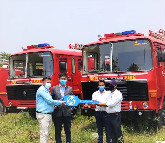 अशोक लेलैण्डका नौ थान बारुणयन्त्र प्रदेश नं. २ आन्तरिक मामिला मन्त्रालयलाई हस्तान्तरण