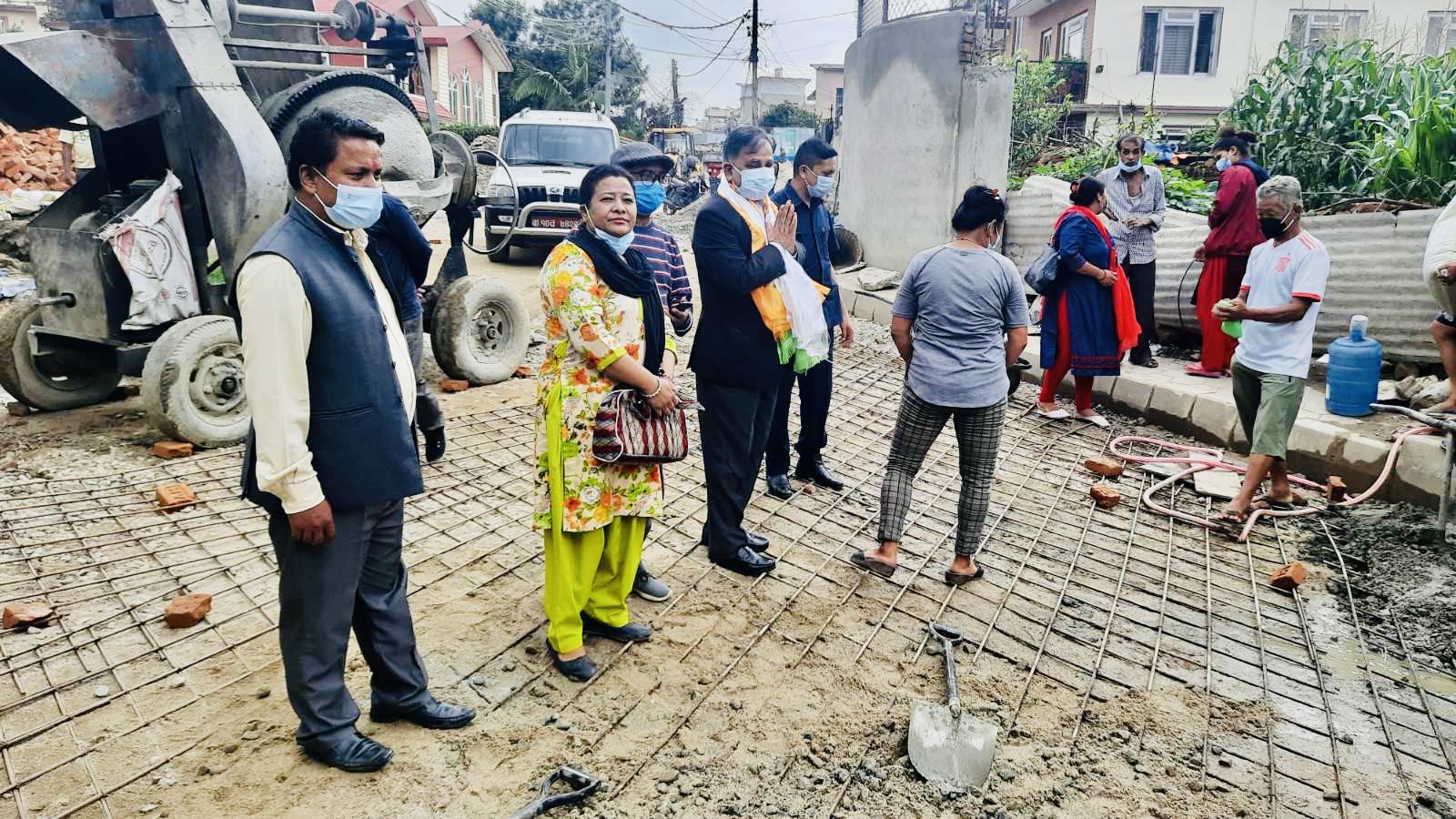 एमाले महासचिव पोखरेलबाट आफ्नो निर्वाचन क्षेत्रका विकास योजनाको निरीक्षण