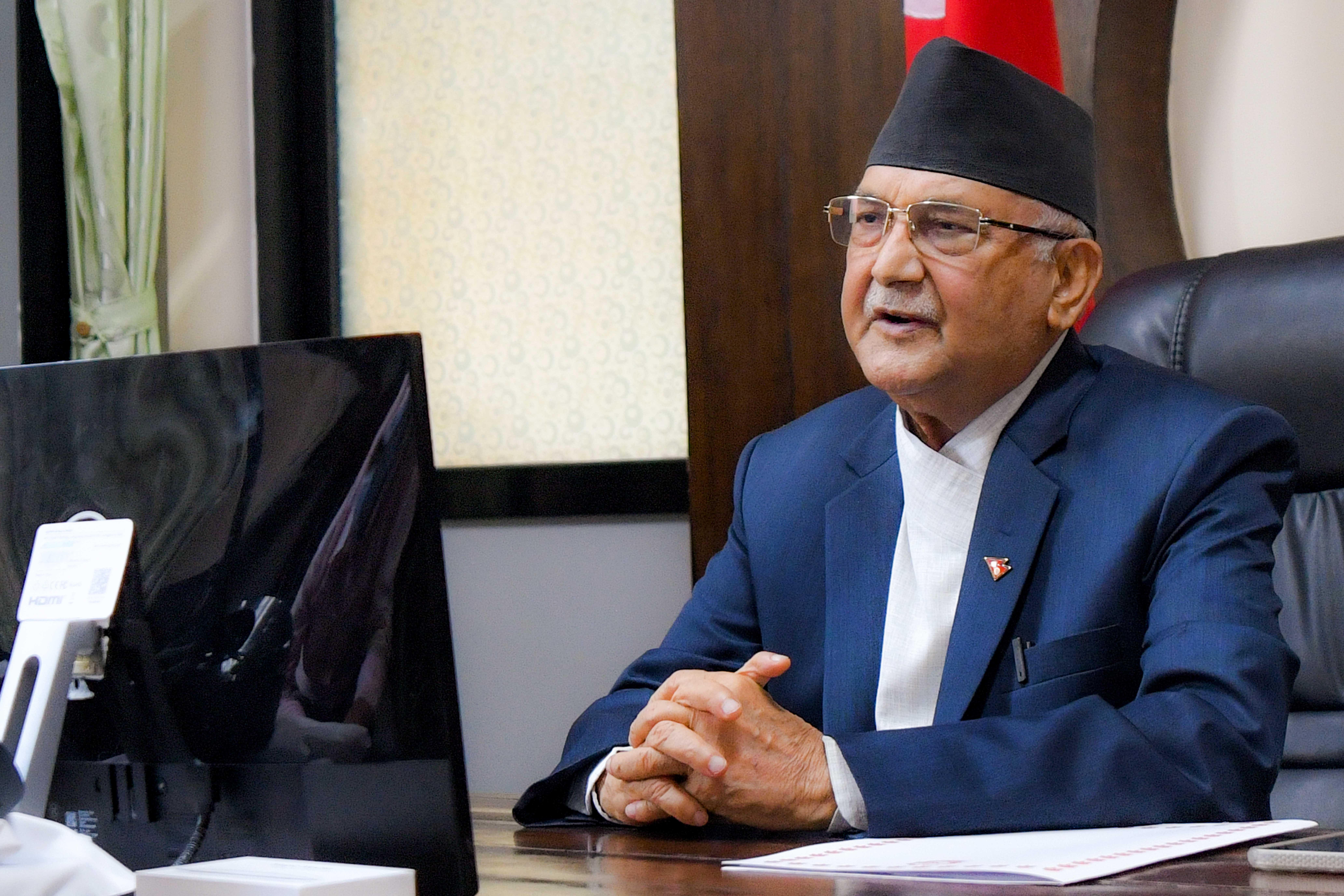 प्रधानमन्त्री ओलीले भन्नुभयोः झुठा आरोप र अनेकौं आक्रमण झेलेर पनि देशलाई विकास र सुशासनतर्फ अघि बढाउँछौ
