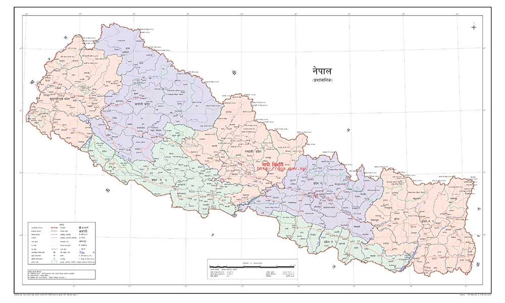 नयाँ पुस्तकमा नेपालकाे पुरानै नक्साको तस्वीर प्रकाशन