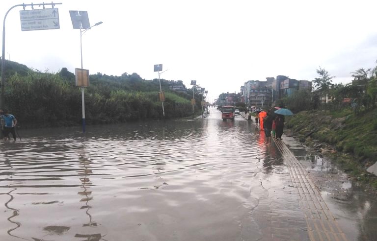 काठमाडौँमा भारी वर्षा : केही क्षेत्र जलमग्न