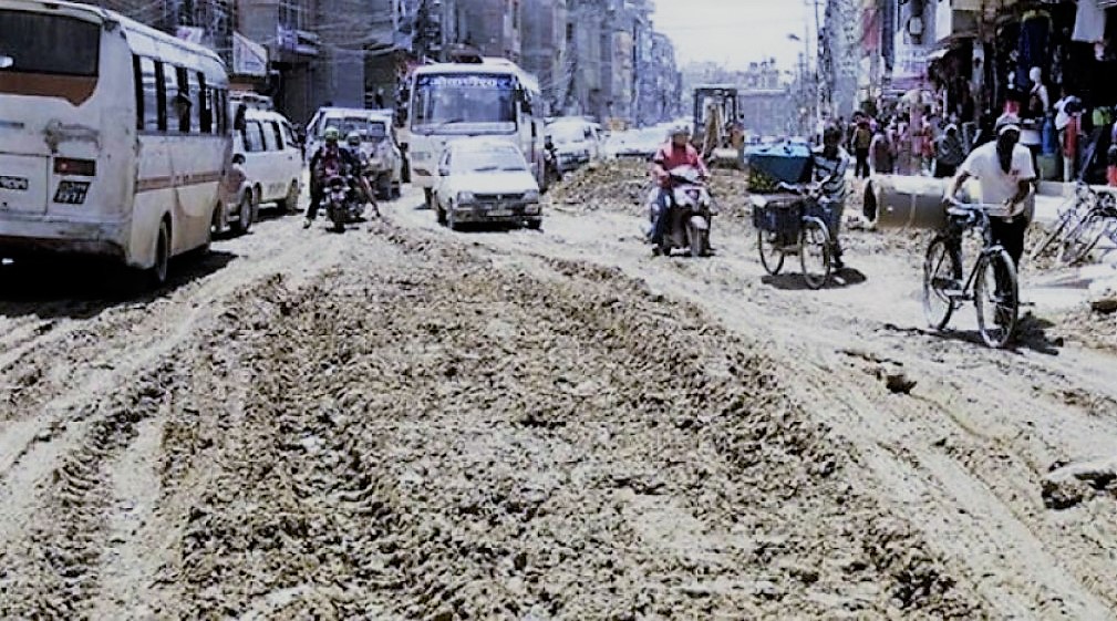 इमाडोल-लामाटार सडक : अब ६० मिटर बनाउन बाँकी