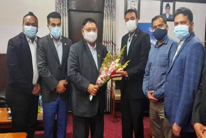 स्वास्थ्य तथा जनसंख्या राज्यमन्त्री उमेश श्रेष्ठ तथा नाडा प्रतिनिधि मण्डल बीच छलफल