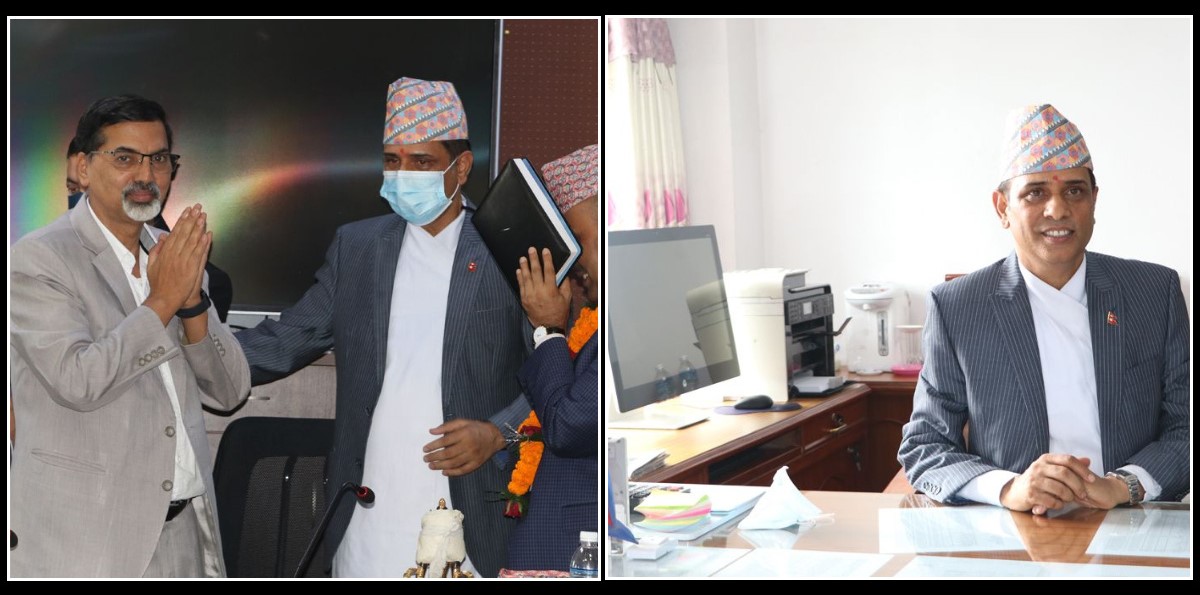 अर्थमन्त्रालयमा नवनियुक्त अर्थसचिव मरासिनीको पदबहाली, निवर्तमान सचिव ढुङ्गानाको विदाई