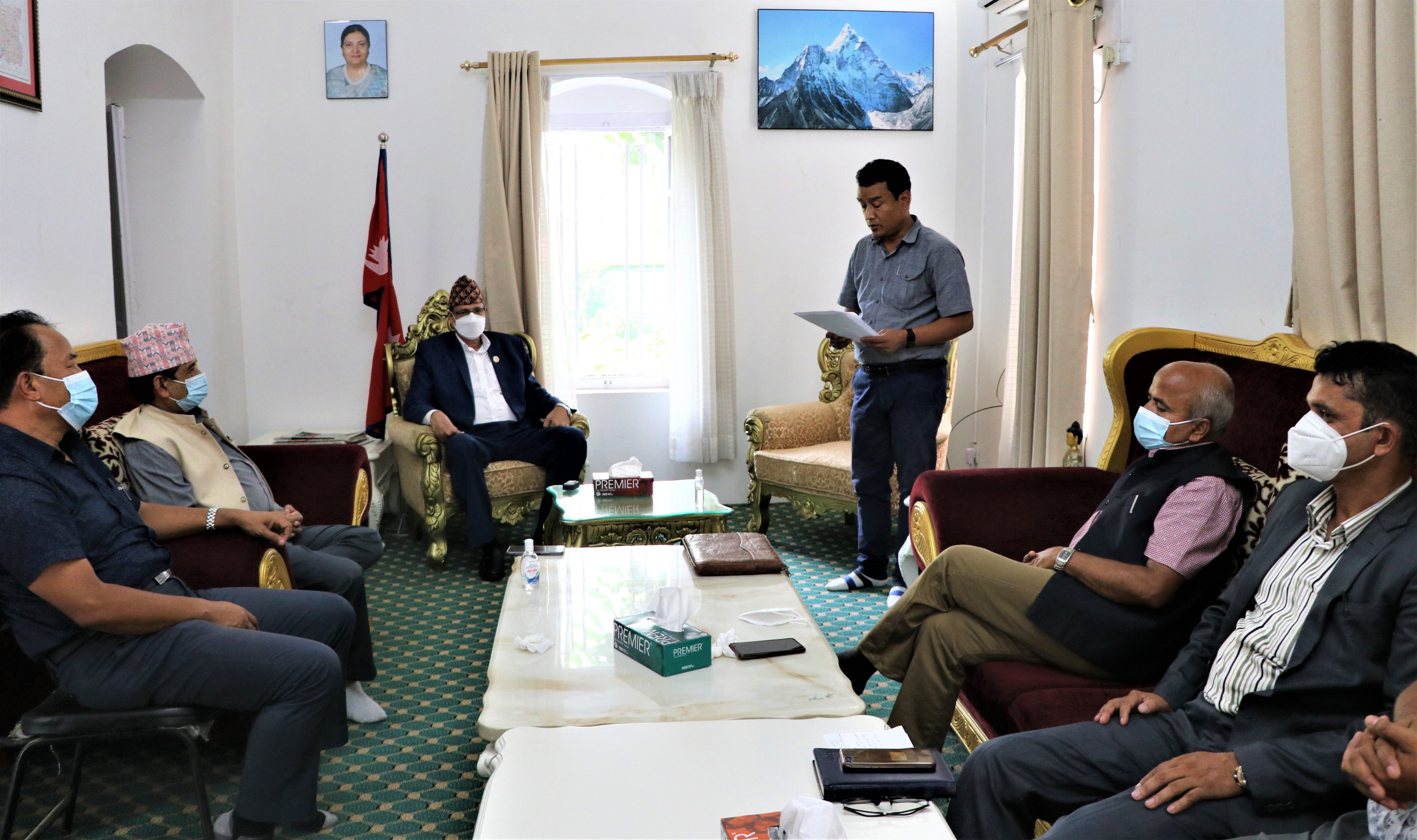 विपद् व्यवस्थापन सर्वपक्षिय समितिद्वारा सभामुख सापकोटालाई ध्यानाकर्षण पत्र  