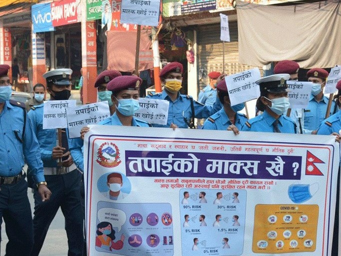 प्रहरीले फेरि शुरु गर्यो ‘तपाईंको मास्क खोइ ?’ अभियान