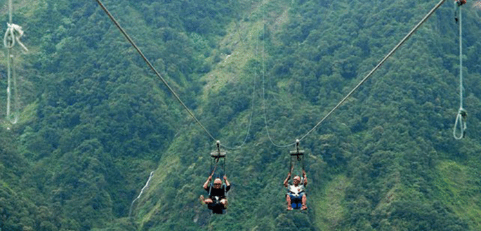 पर्वतमा बन्दै गरेको विश्वकै दोस्रो लामो जिपलाइन दशैँसम्म सञ्चालन हुने