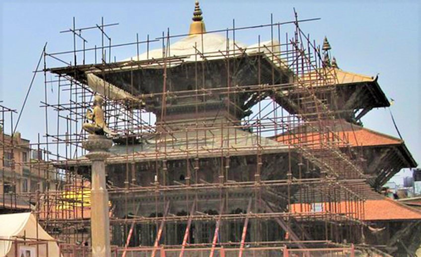भीमसेन मन्दिर पुनः निर्माण अन्तिम चरणमा
