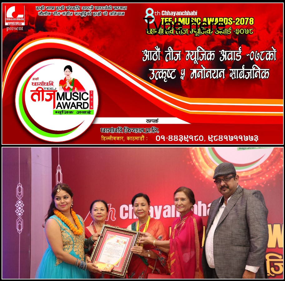 आठौं छायाँछवि तीज म्यूजिक अवार्ड २०७८, उत्कृष्ट ५ मनोनयन सार्वजनिक