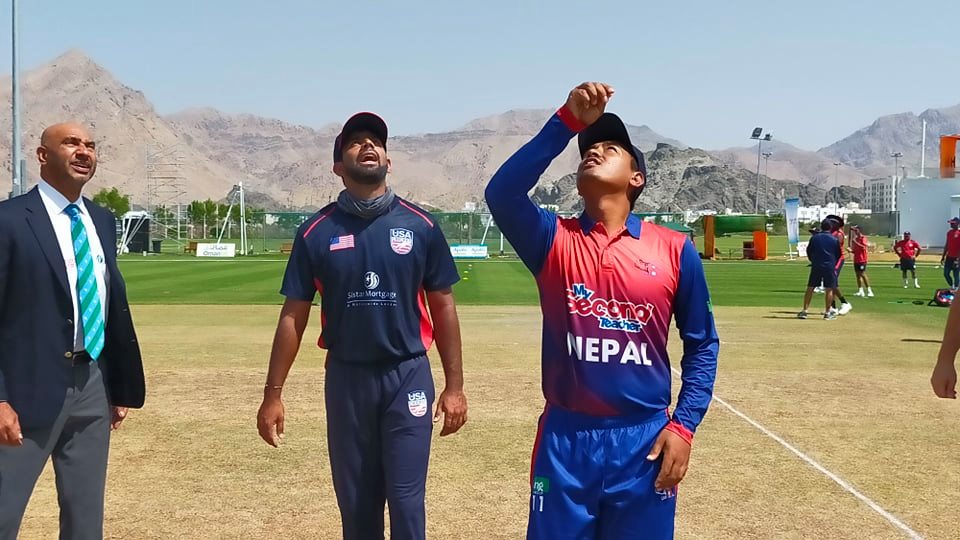 नेपाल भर्सेस अमेरिका अपडेटः टस हारेर नेपालले पहिले ब्याटिङको निम्तो पायो, गुल्सन झाको डेब्यु