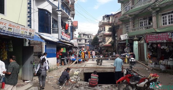 कपनको ढलमा परेका  बालकको शव ललितपुरको महाङ्कालमा भेटियो