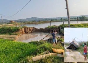 अझै भेटिएन हेटौँडामा जमिनमुनि भासिएको गाडी