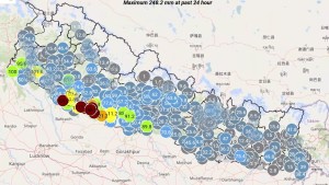 देशभर बदली, कोशी र सुदूरपश्चिमका केहि स्थानमा भारी वर्षाको सम्भावना