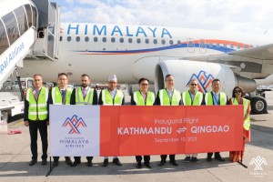हिमालय एयरलाइन्सद्वारा काठमाडौं- छिन्ताओ-काठमाडौं उडान सेवाको उद्घाटन