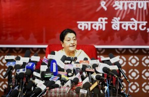 पूर्वराष्ट्रपति भण्डारीले पत्रकार सम्मेलनमा के भनिन् ?