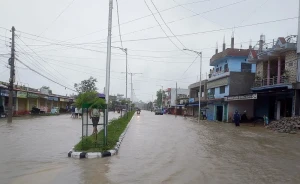 अविरल वर्षाले धनगढीका एक हजार घर डुबानमा, आठ जनाको उद्धार