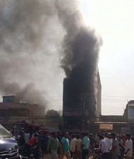 लहानको नेपाल साइकल स्टोरमा आगलागी, करिब ६० लाखको क्षति