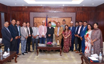 प्रधानमन्त्रीद्वारा प्रेस चौतारीको नयाँ नेतृत्वलाई बधाई