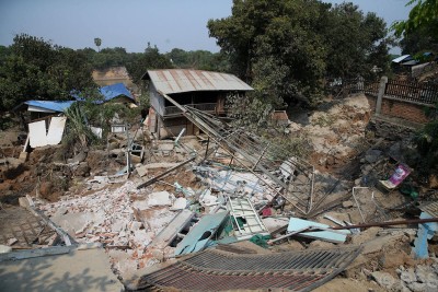 म्यान्मारमा भूकम्पमा परी मृत्यु हुनेको सङ्ख्या तीन हजारभन्दा बढी पुग्यो