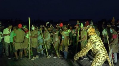 पोखरामा २३ वर्षपछि पुनः सुरु भएको बाघजात्रा सकियो