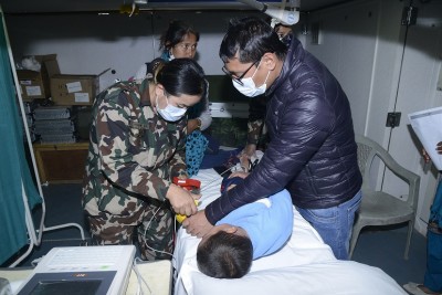 नेपाली सेनाद्वारा सञ्चालित स्वास्थ्य शिविर सम्पन्न