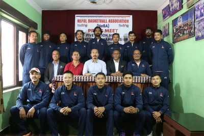 ५ राष्ट्र सम्मिलित पुरुष बास्केटबल प्रतियोगिताका लागि माल्दिभ्स जाने बास्केटबल टोलीको घोषणा