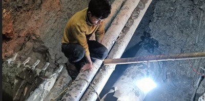थापाथलीमा फुटेको खानेपानीको पाइप मर्मत सकियो