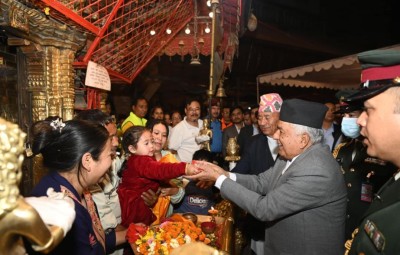 राष्ट्रपतिद्वारा सेतो मच्छेन्द्रनाथको दर्शन