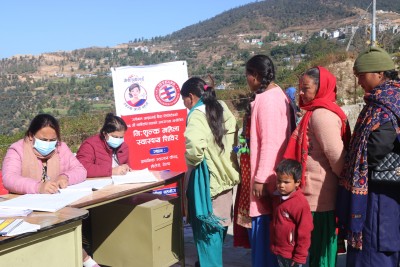 ग्लोबल आइएमई बैंकको १६ औँ वार्षिकोत्सव : मेरी उनीलाई स्वस्थ नारी पहल अन्तर्गत निःशुल्क स्वास्थ्य शिविर सञ्चालन