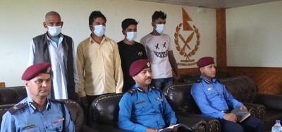 ४ जनाको ज्यान जाने गरी वनमा आगजनी गर्ने ४ जना पक्राउ