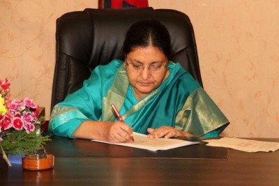 राष्ट्रपति भण्डारीद्वारा स्थानीय तहका उम्मेदवारलाई गरिएको जरिवाना मिनाहा