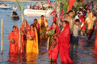 आज वासन्ती छठ पर्वको व्रत र सझियाघाट