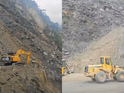 तुईन खोलामा झरेकाे पहिराे हटाउने क्रम जारी, पहिरो पन्छाउन समय लाग्ने