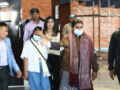 स्वदेश फर्किए विपिन जोशीको आमा र बहिनी