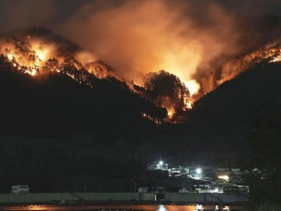 जापानमा ५० वर्षयताकै भीषण डढेलो, वर्षा र हिमपातले राहत दिने आशा