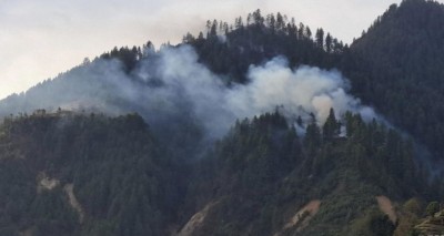 काभ्रेको गोरखनाथ सामुदायिक वनमा डढेलो, नियन्त्रणको प्रयास