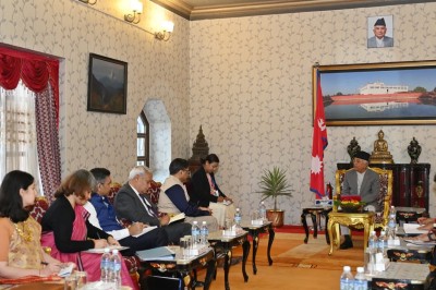 भारतीय विदेश सचिव विक्रम मिश्री र राष्ट्रपति पौडेलबीच भेटवार्ता