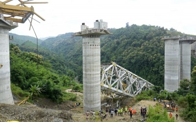 भारतको मिजोरममा निर्माणाधीन रेल्वे पुल भत्किँदा २६ जनाको मृत्यु