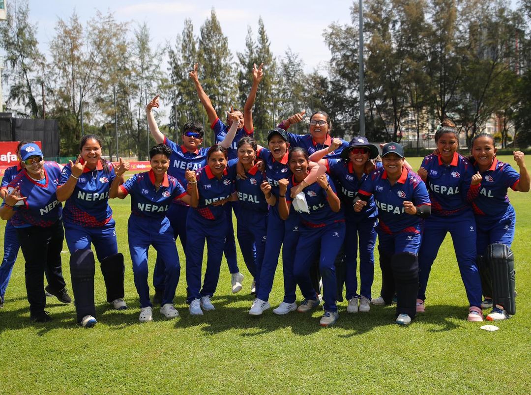 एसीसी महिला प्रिमियर कप क्रिकेट प्रतियोगितामा नेपालको लगातार दोस्रो जित
