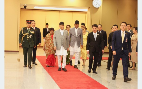 प्रधानमन्त्री ओली थाइल्यान्डमा