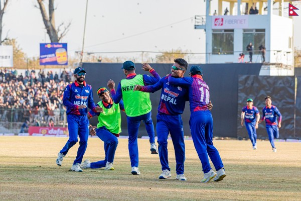 एकदिवसीय सिरिजअन्तर्गत पहिलो खेलमा क्यानडामाथि नेपालको रोमान्चक जित