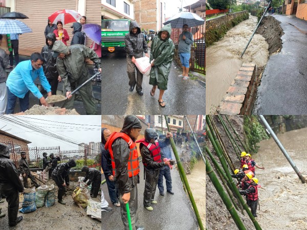 काठमाडौँ –१४ मा खोलाको छेउमा पहिरो गएर सडक भासियो, कुनै समस्या परेमा यि हेल्पलाइन नम्बरहरूमा सम्पर्क गर्न सकिने