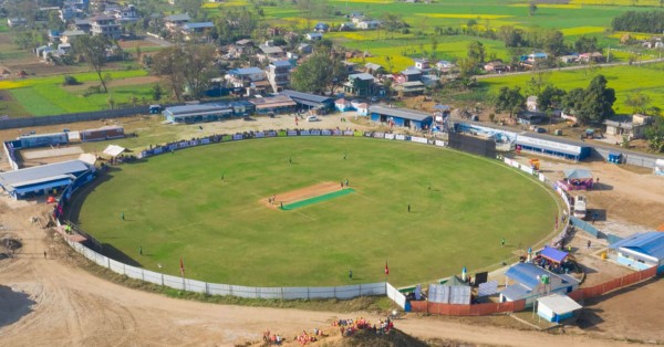गौतमबुद्ध अन्तर्राष्ट्रिय क्रिकेट रङ्गशालाको काम तीव्र