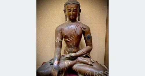हराएको बुद्धको मूर्ति ४८ वर्षपछि छाउनीमा भेटियो