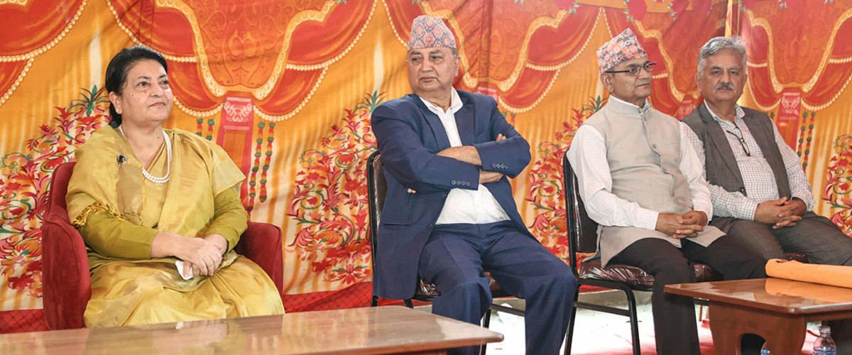 पूर्वराष्ट्रपति विद्यादेवी भण्डारीले उद्घाटन गरिन् आफ्नो सम्पर्क कार्यालय