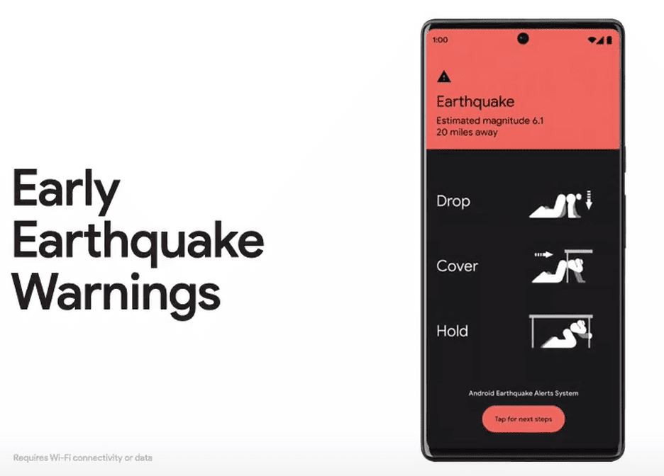 गुगलको भूकम्पबारे पूर्व सूचना दिने 'एन्ड्रोइड अलर्ट सिस्टम’ भारतबाट शुरु