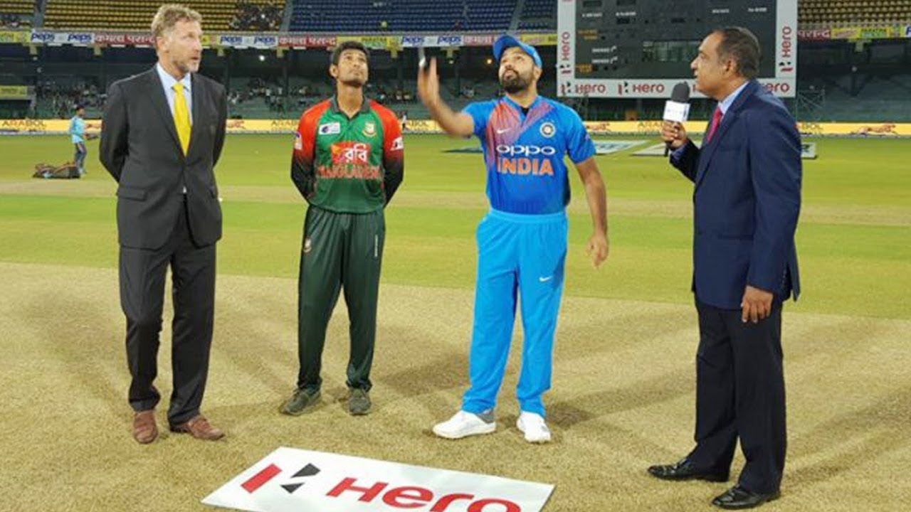 एसिया कप क्रिकेट : बङ्गलादेशसँग भारतले टस जितेर बलिङ रोज्यो